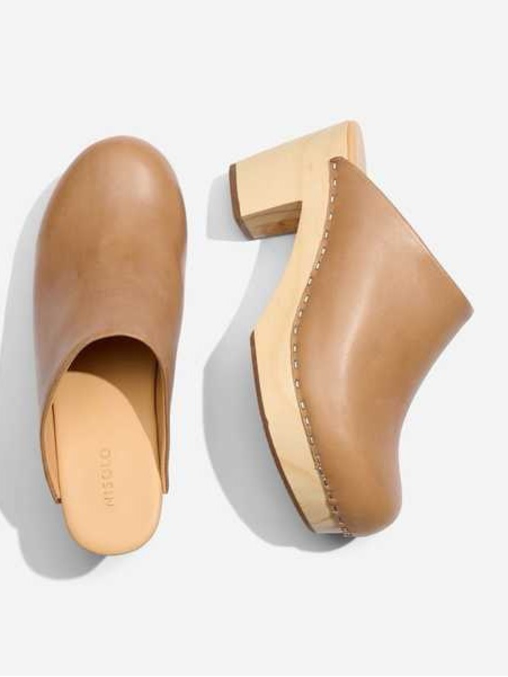 Nisolo 10 All Day Leather Wooden Clog Comfy Sustainable Ethical Artisan Neutral